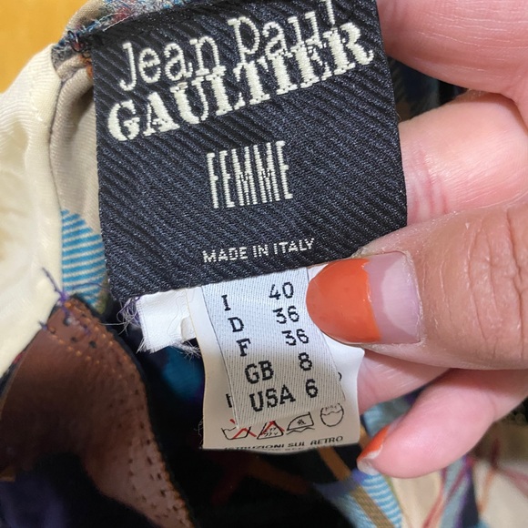 Vintage Jean Paul Gaultier Velvet Dress Size 6 - Picture 11 of 13